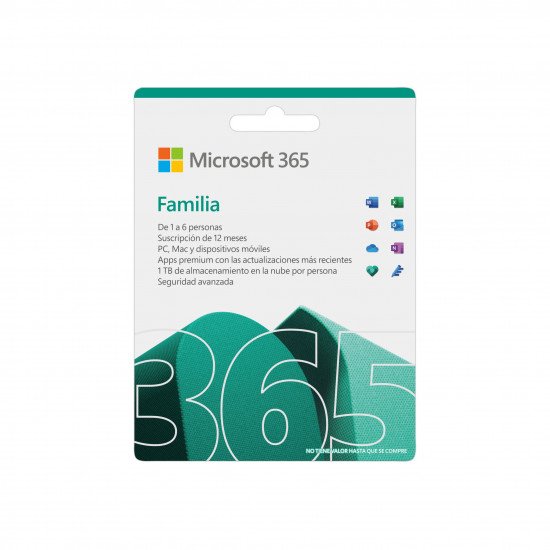 Microsoft 365 Family / Licencia 1 Año / 6 Personas