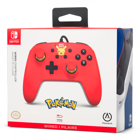 Control para Nintendo Switch Pikachu (Rojo)