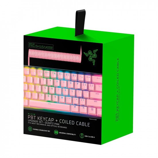Teclas Razer para teclado gaming (Rosado)