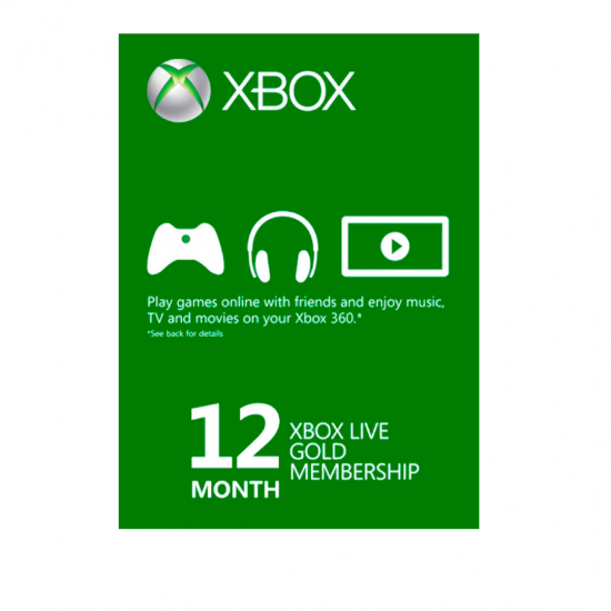 Tarjeta digital para Microsoft Xbox Live Gold